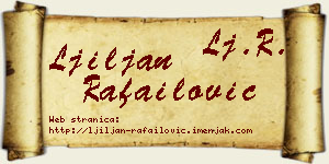 Ljiljan Rafailović vizit kartica